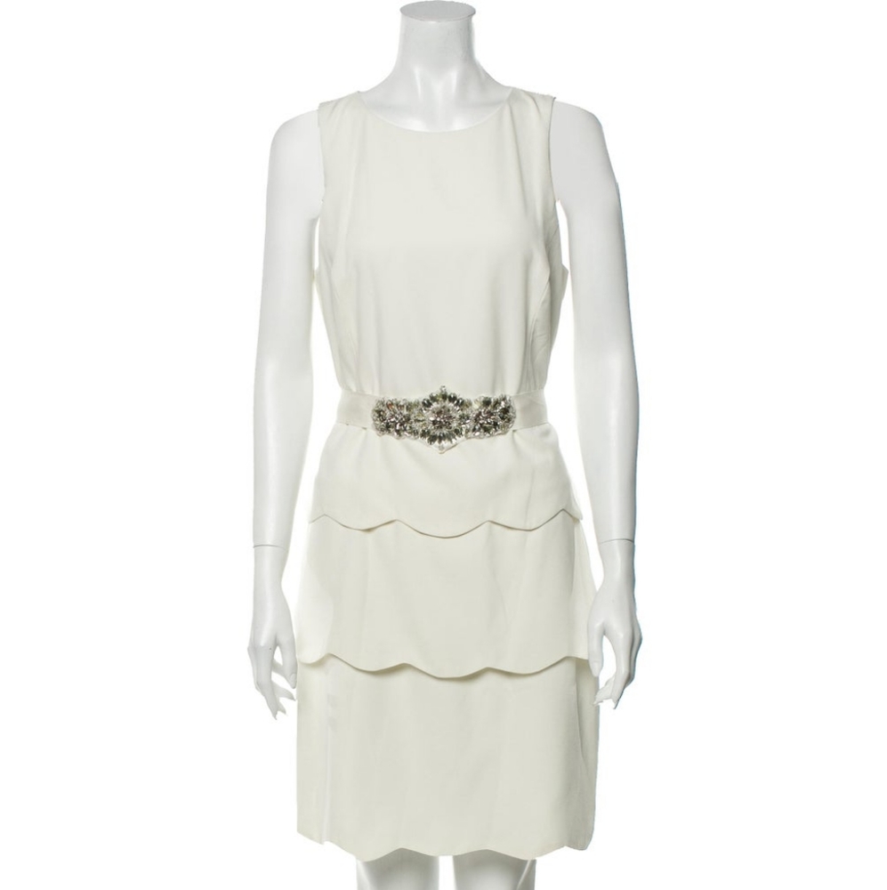 Badgley Mischka Sheath Dress Belle Beaded Belt NWT